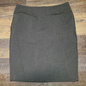 Worthington Gray Pencil Career Skirt